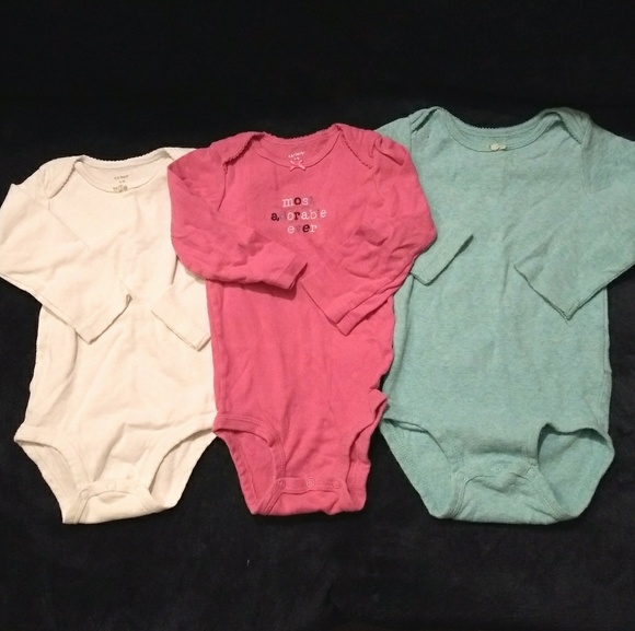 🔥Carter's Long Sleeve Bodysuits Lot - 18 mons - Picture 1 of 4
